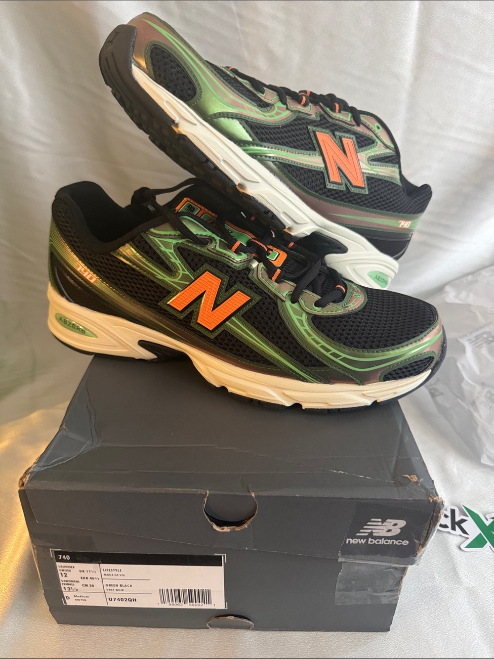 New! Shoe Palace Exclusive New Balance 740 in the Green/Black colorway